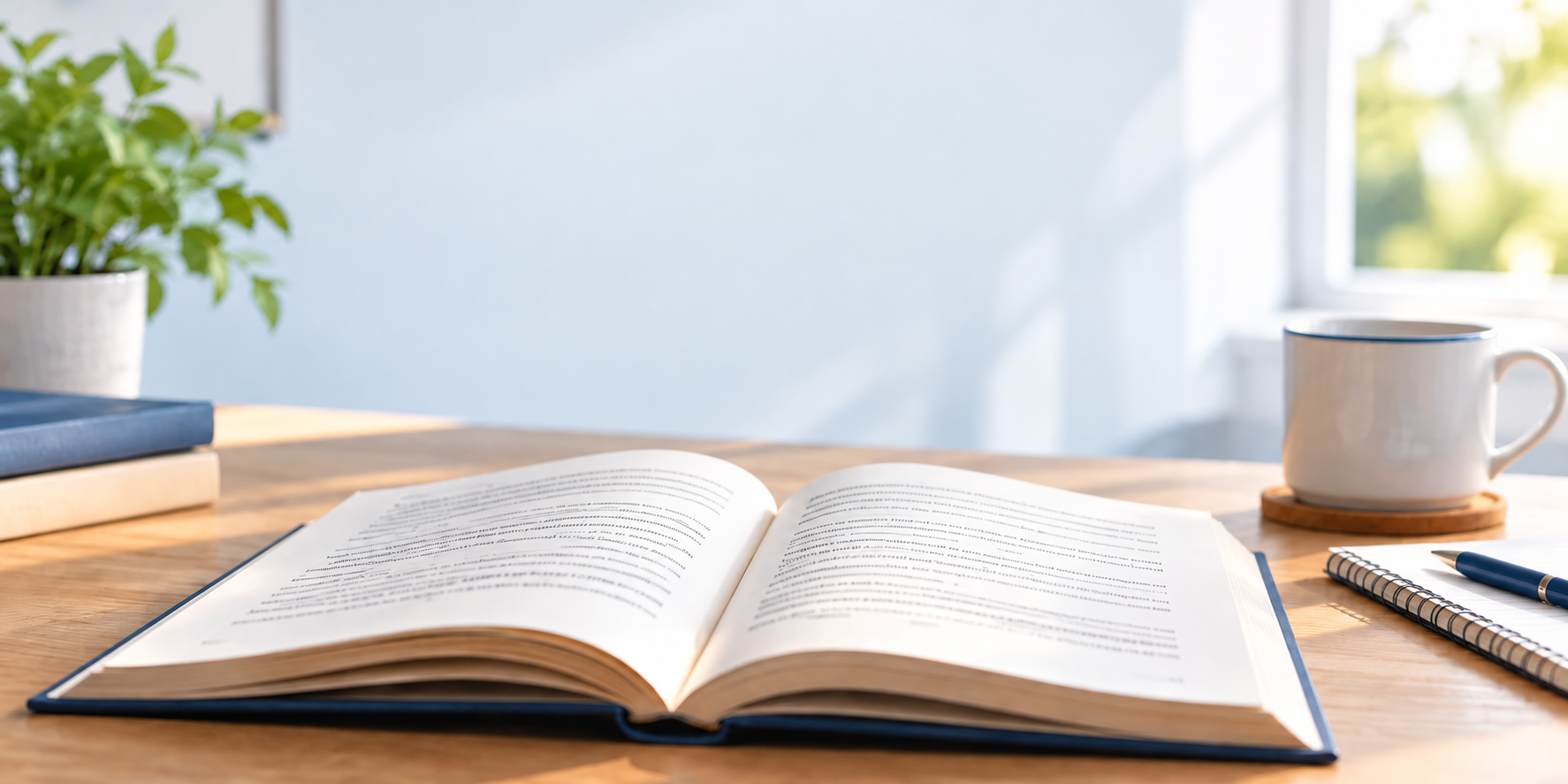 book on table with coffee